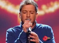 Matt Cardle singing on The X Factor