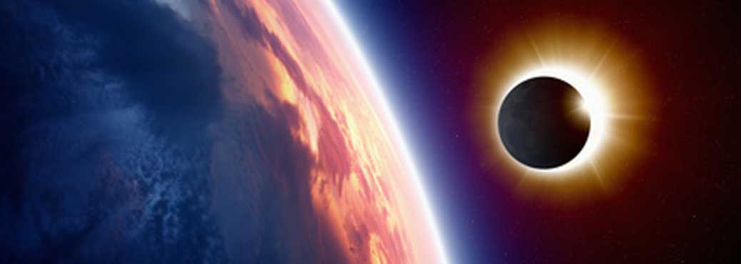 solar eclipse from space