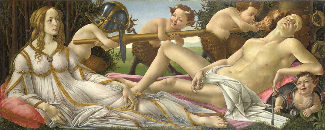 Venus and Mars by Botticelli