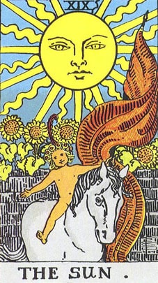 sun in Leo the tarot card