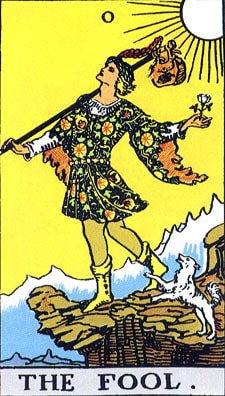 The Fool in the tarot