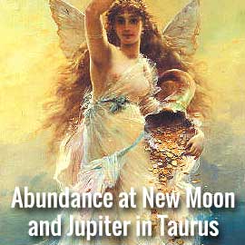 New Moon and Jupiter in Taurus