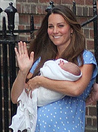 The Duchess of Cambridge and Prince George