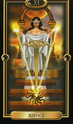 Libra is the Justice card in the tarot